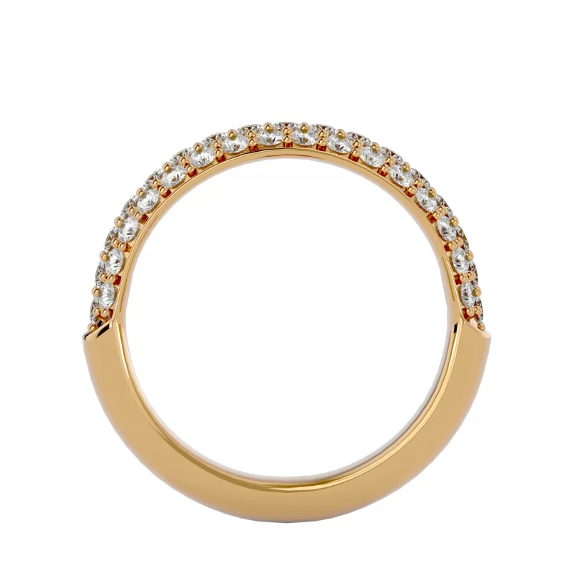 Inel Semi-Eternity Outstanding Briliant Aur 18k Real Diamonds - Amber