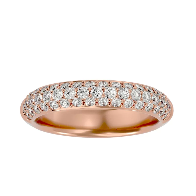 Inel Semi-Eternity Outstanding Briliant Aur 18k Real Diamonds - Amber