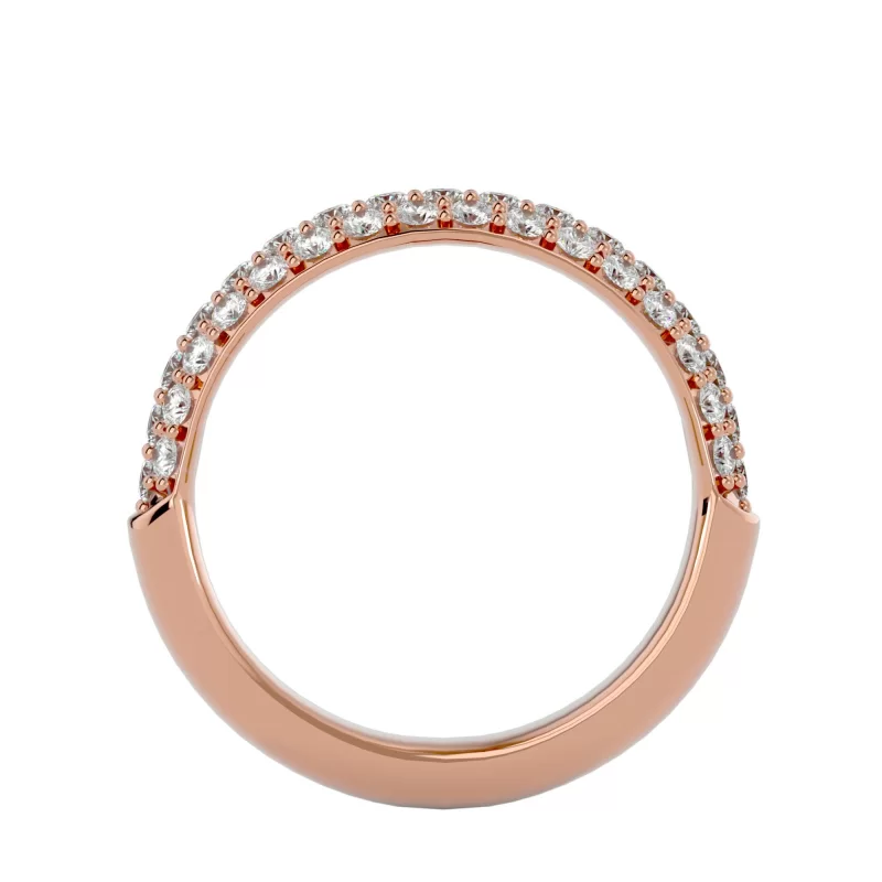 Inel Semi-Eternity Outstanding Briliant Aur 18k Real Diamonds - Amber
