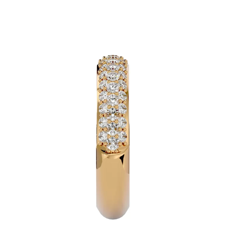Inel Semi-Eternity Outstanding Briliant Aur 18k Real Diamonds - Amber
