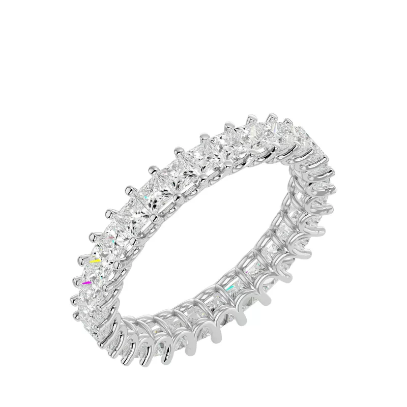 Inel Eternity Breathtaking Princess Aur 18k Real Diamonds - Delaney