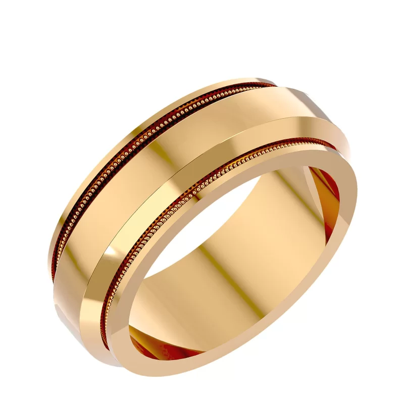 Verigheta Defined Minimalist Plain Aur 18k Handmade - Zibo