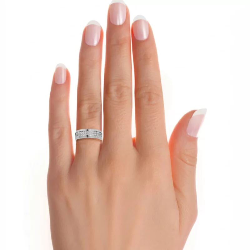 Verigheta Stylish Plain Aur 18k Pure Diamonds - Cannes