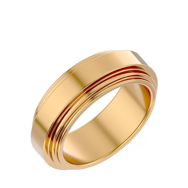 Verigheta Refined Bold Plain Aur 18k - Lisbon