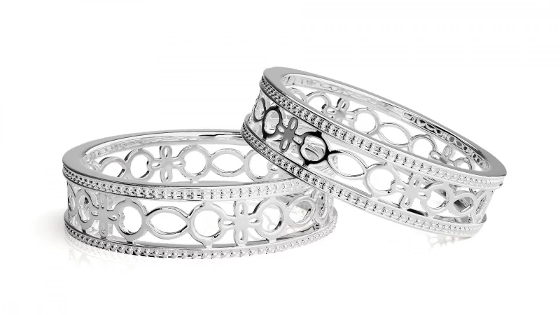 Verighete Harmonious Carved Couple Aur 18k - Baltimore