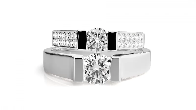 Verighete Couple Sophisticated Aur 18k Pure Diamonds - Atlantic