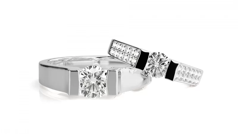 Verighete Couple Sophisticated Aur 18k Pure Diamonds - Atlantic