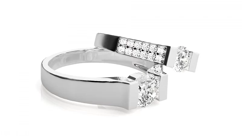 Verighete Couple Sophisticated Aur 18k Pure Diamonds - Atlantic