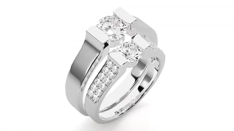 Verighete Couple Sophisticated Aur 18k Pure Diamonds - Atlantic