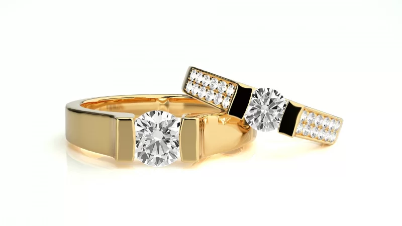 Verighete Couple Sophisticated Aur 18k Pure Diamonds - Atlantic