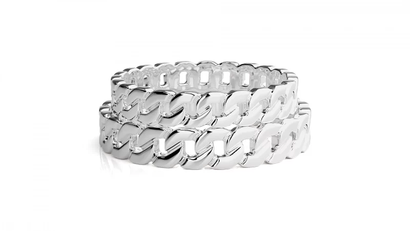 Verighete Couple Elegant Minimalist Carved Aur 18k - Monaco