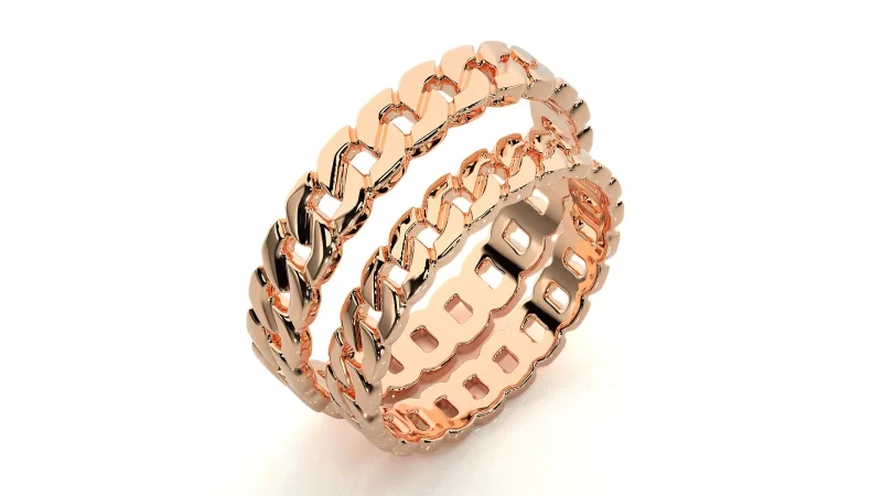 Verighete Couple Elegant Minimalist Carved Aur 18k - Monaco