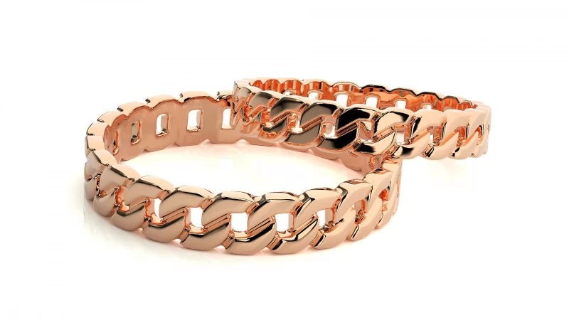 Verighete Couple Elegant Minimalist Carved Aur 18k - Monaco
