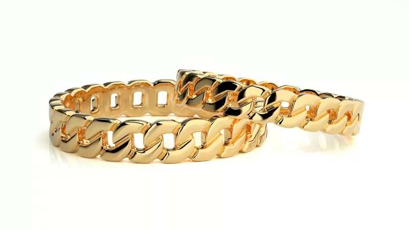 Verighete Couple Elegant Minimalist Carved Aur 18k - Monaco