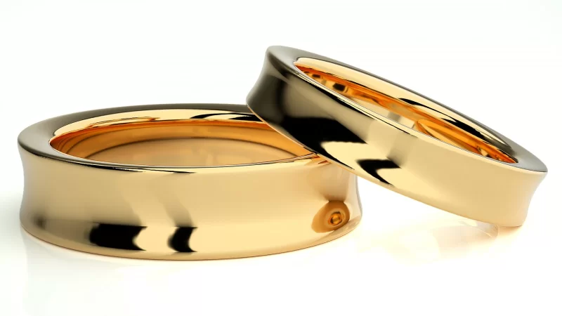 Verighete Cuplu Contemporary Smooth Aur 18k - Granada