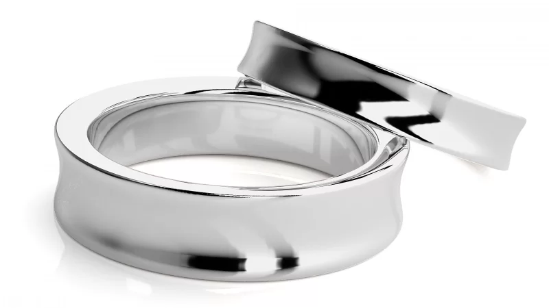 Verighete Cuplu Contemporary Smooth Aur 18k - Granada