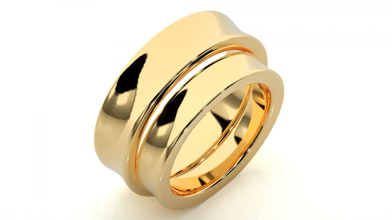 Verighete Cuplu Contemporary Smooth Aur 18k - Granada