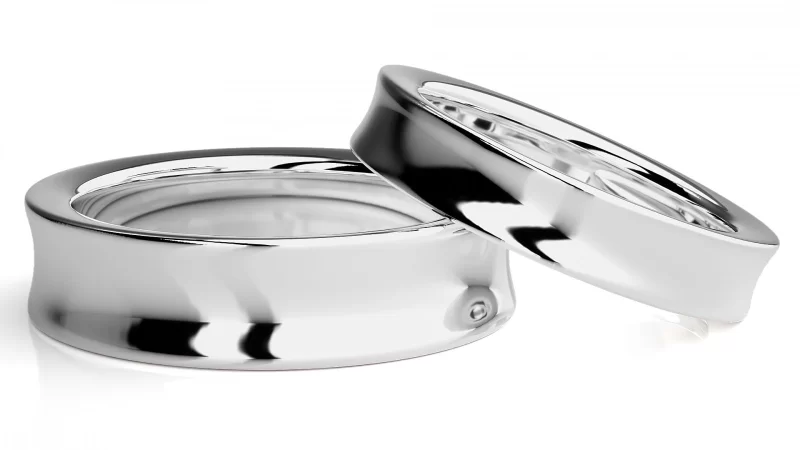 Verighete Cuplu Contemporary Smooth Aur 18k - Granada
