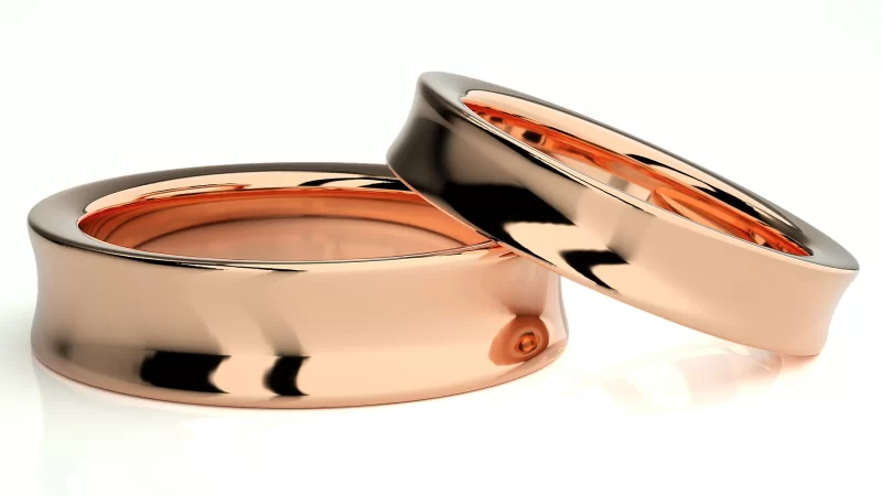 Verighete Cuplu Contemporary Smooth Aur 18k - Granada