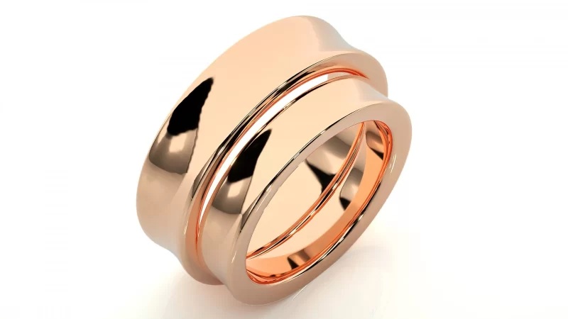 Verighete Cuplu Contemporary Smooth Aur 18k - Granada