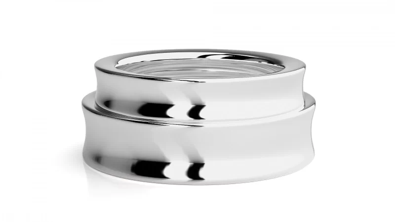 Verighete Cuplu Contemporary Smooth Aur 18k - Granada