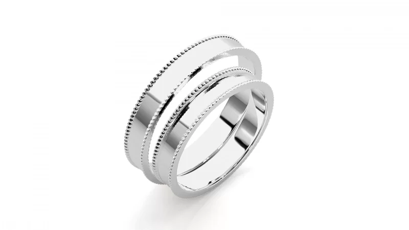 Verighete Couple Magnetic Plain Aur 18k - Bruges