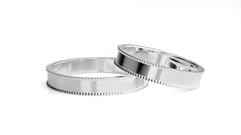 Verighete Couple Magnetic Plain Aur 18k - Bruges