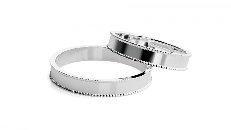 Verighete Couple Magnetic Plain Aur 18k - Bruges