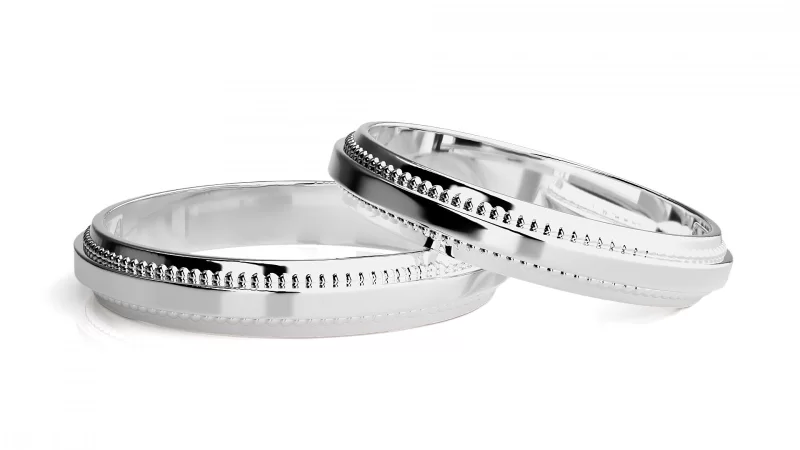 Verighete Cuplu Serene Minimalist Plain Aur 18k - Padova