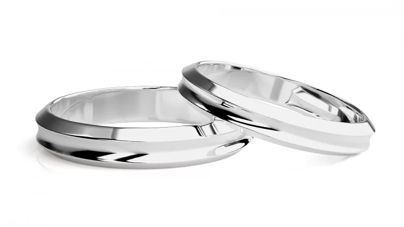 Verighete Cuplu Defined Smooth Plain Aur 18k - Montpellier