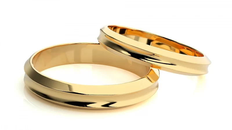 Verighete Cuplu Defined Smooth Plain Aur 18k - Montpellier