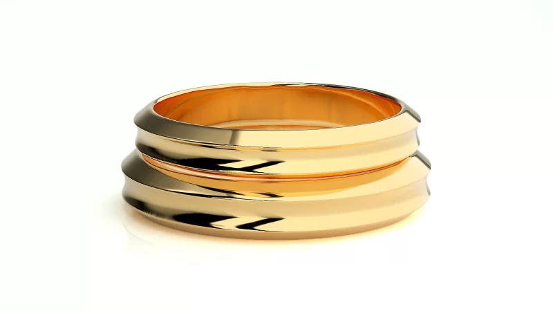 Verighete Cuplu Defined Smooth Plain Aur 18k - Montpellier