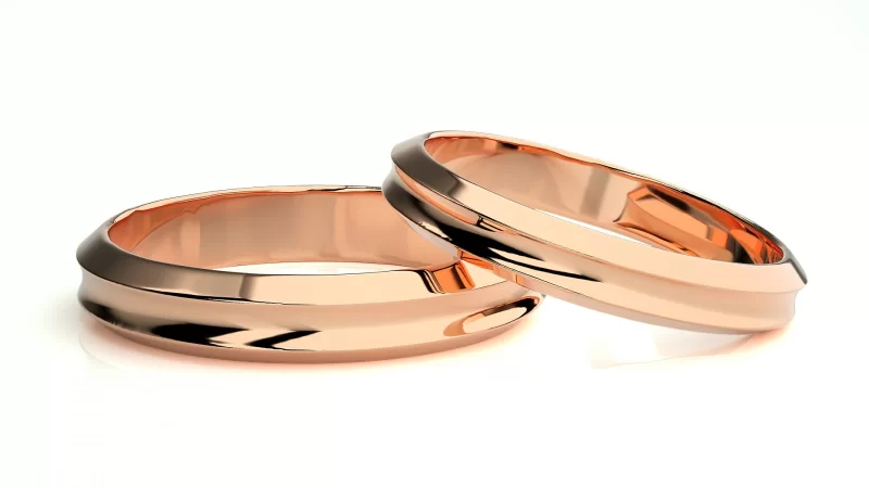 Verighete Cuplu Defined Smooth Plain Aur 18k - Montpellier