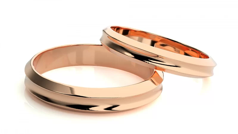 Verighete Cuplu Defined Smooth Plain Aur 18k - Montpellier