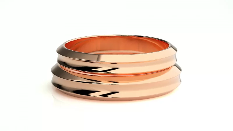 Verighete Cuplu Defined Smooth Plain Aur 18k - Montpellier