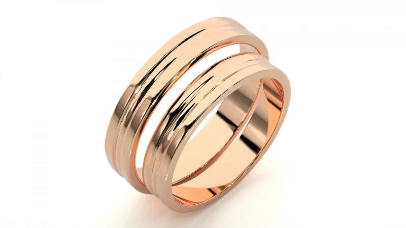 Verighete Cuplu Distinguished Minimalist Aur 18k - Parma