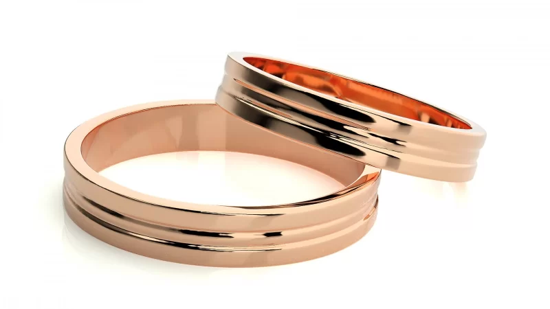 Verighete Cuplu Distinguished Minimalist Aur 18k - Parma