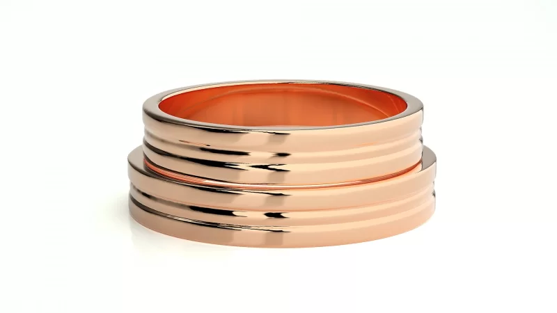 Verighete Cuplu Distinguished Minimalist Aur 18k - Parma