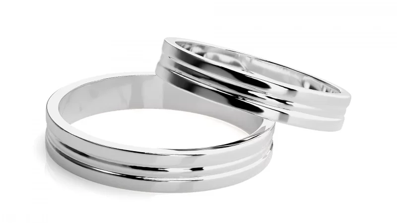 Verighete Cuplu Distinguished Minimalist Aur 18k - Parma