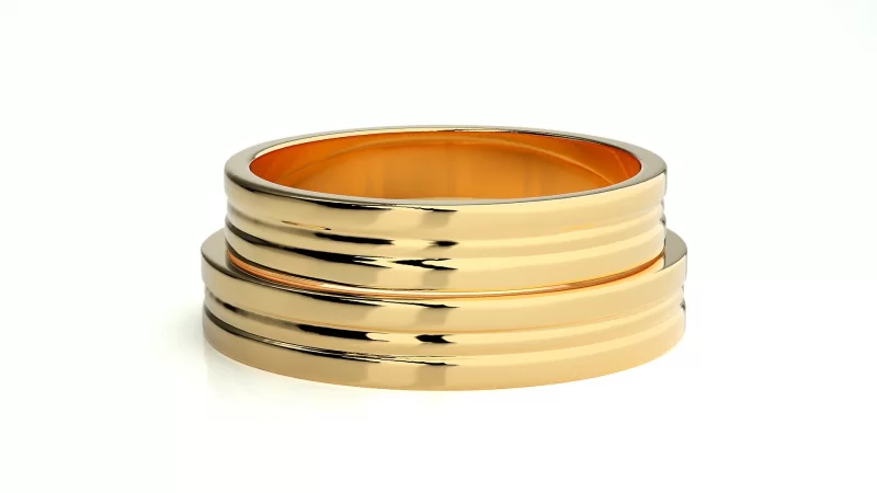 Verighete Cuplu Distinguished Minimalist Aur 18k - Parma