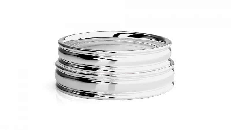 Verighete Cuplu Stylish Minimalist Plain Aur 18k - Monticello