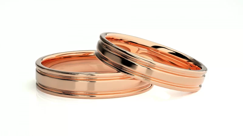 Verighete Couple Fine Minimalist Aur 18k - Dinant