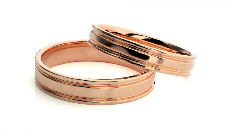 Verighete Couple Fine Minimalist Aur 18k - Dinant