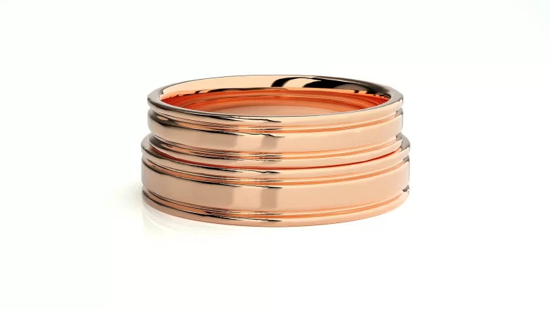 Verighete Couple Fine Minimalist Aur 18k - Dinant