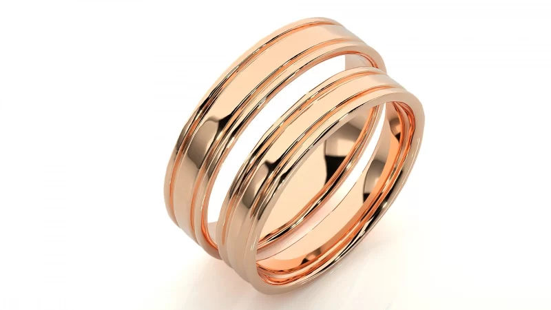 Verighete Couple Fine Minimalist Aur 18k - Dinant