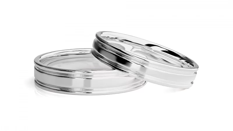 Verighete Couple Fine Minimalist Aur 18k - Dinant