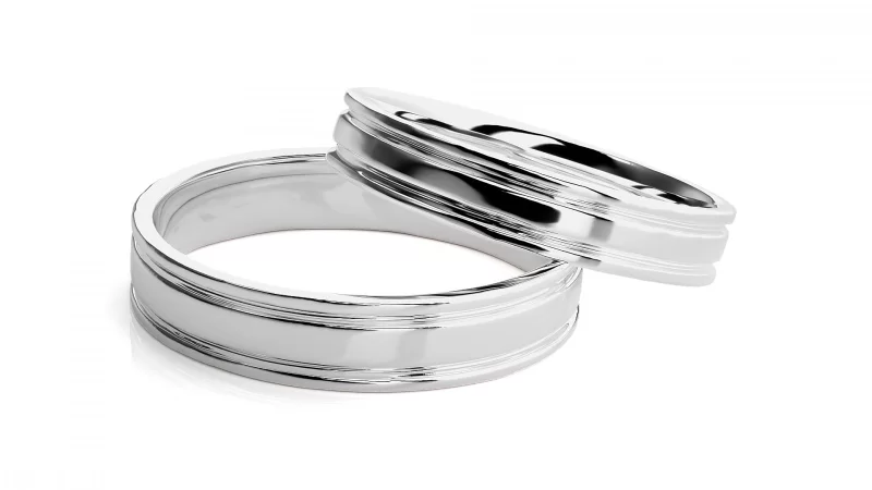 Verighete Couple Fine Minimalist Aur 18k - Dinant