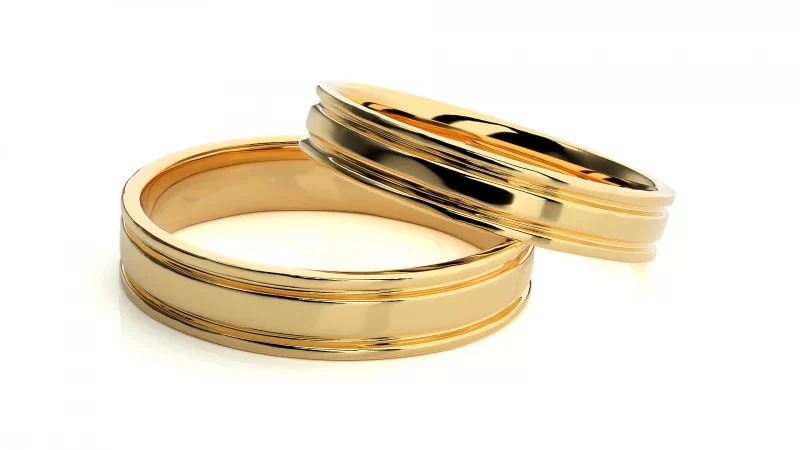 Verighete Couple Fine Minimalist Aur 18k - Dinant