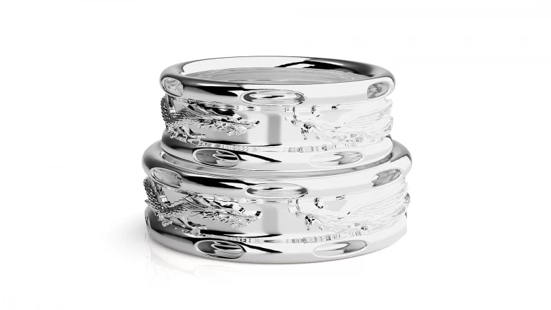 Verighete Couple Outstanding Details Aur 18k - Singapore