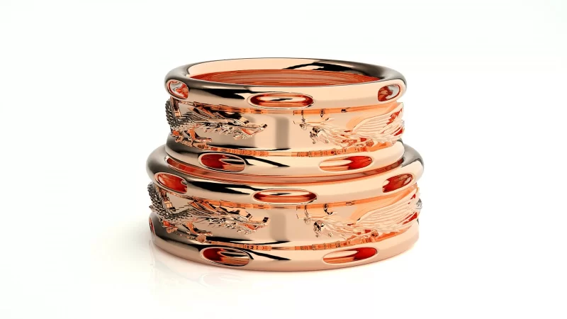 Verighete Couple Outstanding Details Aur 18k - Singapore